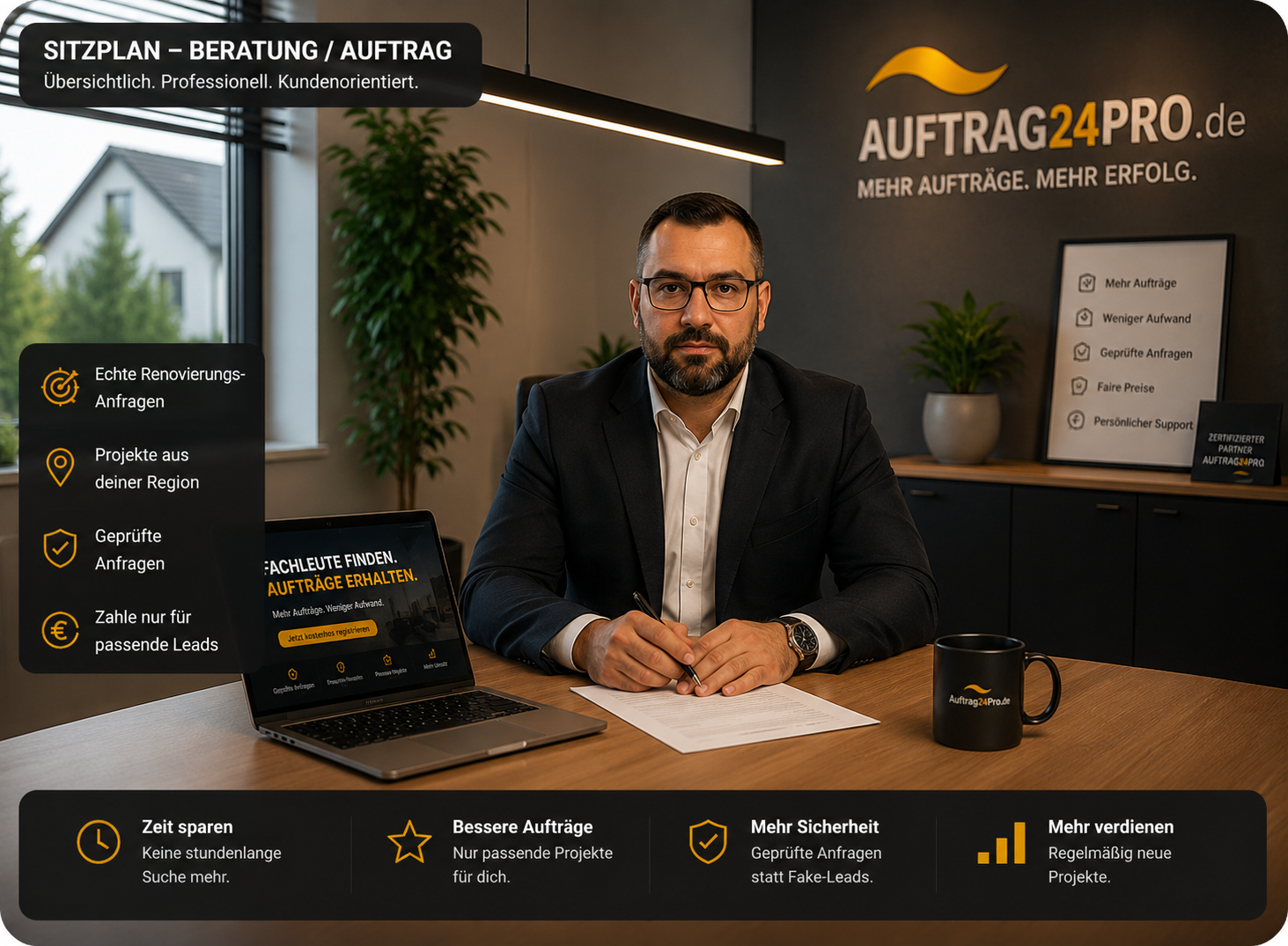 Professionelle Beratung und Auftragsvermittlung